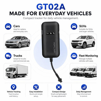 GT02A 2G Version Vehicle GPS Tracker, Smart Car Tracking Device