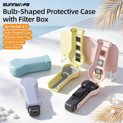Sunnylife Bulb-Shaped Shock-proof Protective Cover with Filter Box, For DJI Osmo Pocket 4 / 3