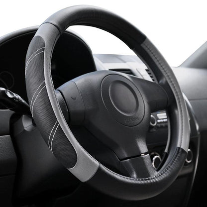Car Faux Leather Steering Wheel Cover, Diameter: 38cm