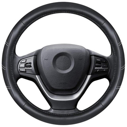 Car Faux Leather Steering Wheel Cover, Diameter: 38cm