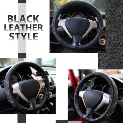 Car Faux Leather Steering Wheel Cover, Diameter: 38cm