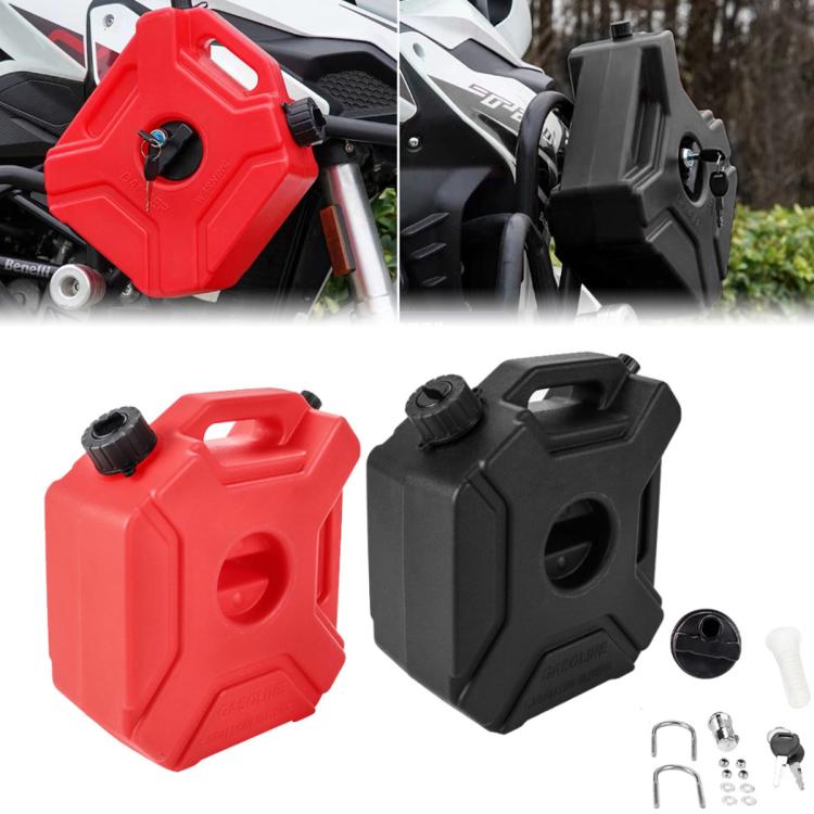 Car Plastic Fuel Tank Reserve Oil Container with Tool, 3L, 5L