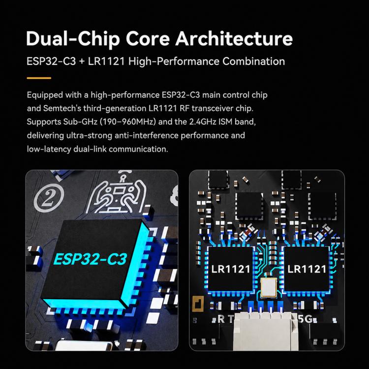 BETAFPV SuperX Nano ELRS Gemini Xross Dual-frequency Receiver ELRS 2.4GHz + 915M Module, SuperX