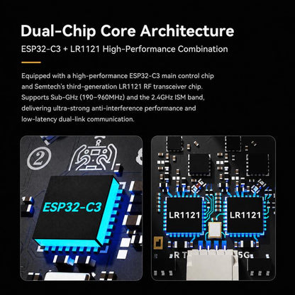 BETAFPV SuperX Nano ELRS Gemini Xross Dual-frequency Receiver ELRS 2.4GHz + 915M Module, SuperX