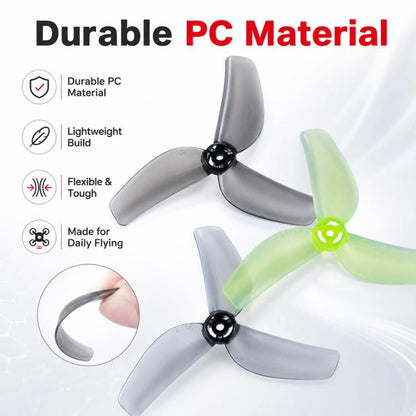 Gemfan 1811 3-Blade Propellers 1.5mm Shaft for BETAFPV Meteor75 Pro  Quadcopter