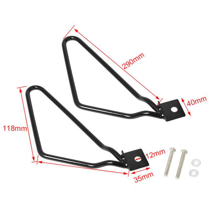 1 Pair Motorcycle Modified Universal Saddlebag Triangular Bracket Support