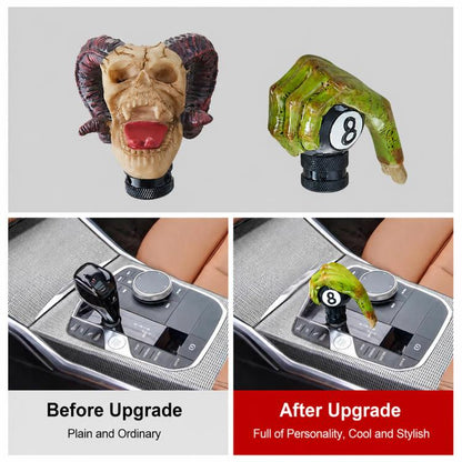 Car Customized Modified Manual / Automatic Gear Shift Knob, Ram Head, Hand