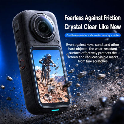 Curved Heat-Bent Tempered Glass Screen Film, For Insta360 X6