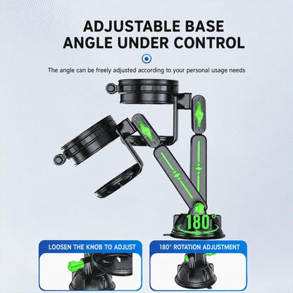 Car Dashboard / Windshield Suction Cup Phone and Water Cup Holder, Extension Rod, Short Rod