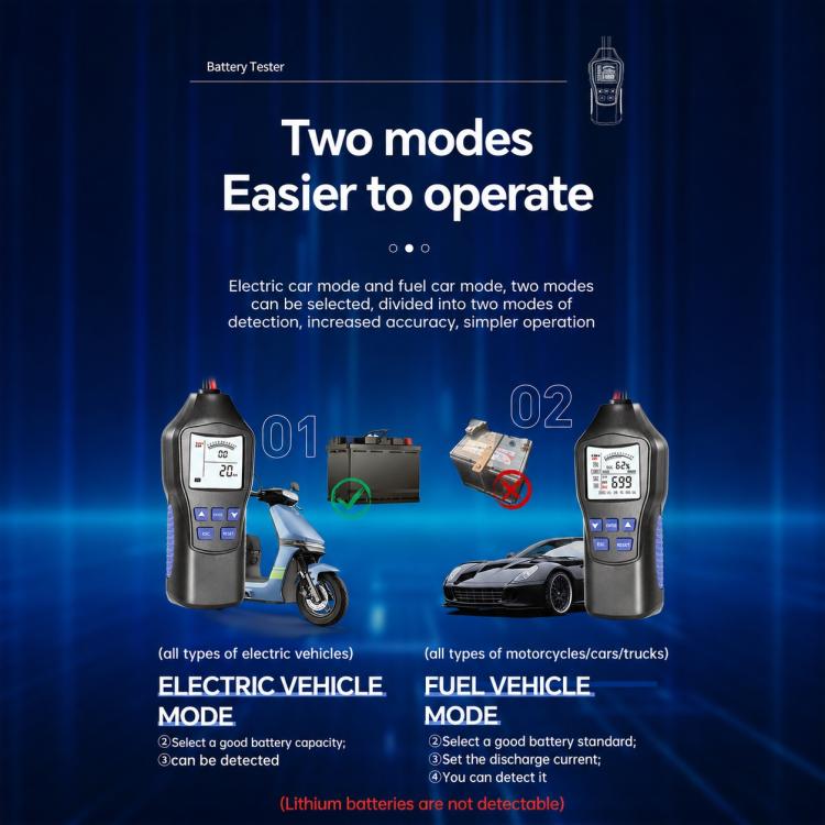 High-Precision Intelligent Battery Tester, For Electric and Gasoline Car, For Gasoline Car