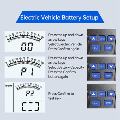 High-Precision Intelligent Battery Tester, For Electric and Gasoline Car, For Gasoline Car