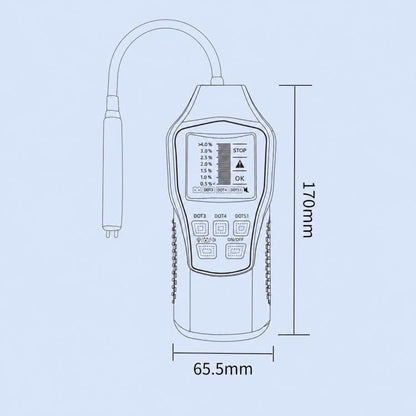 Digital Display Car Brake Fluid Tester Brake Fluid Water Content Tester