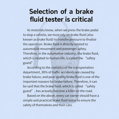 Digital Display Car Brake Fluid Tester Brake Fluid Water Content Tester