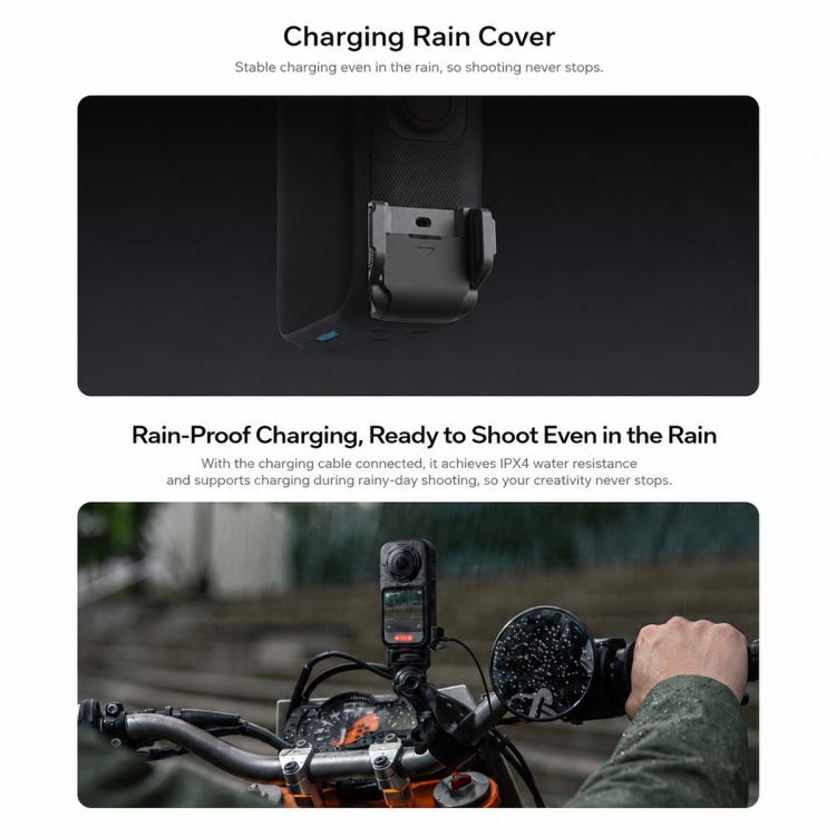 Original Insta360 X6 Charging Rainproof Cover, Charging Rainproof Cover