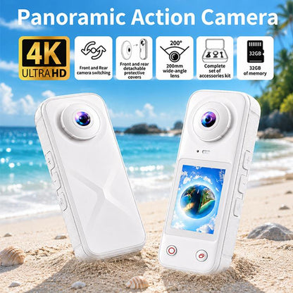 X5 Pro 2.0 inch Screen 200 Degrees Wide Angle 4K Panoramic Action Camera