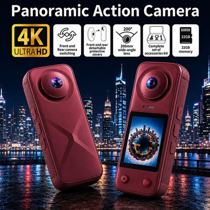 X5 Pro 2.0 inch Screen 200 Degrees Wide Angle 4K Panoramic Action Camera