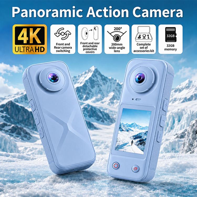 X5 Pro 2.0 inch Screen 200 Degrees Wide Angle 4K Panoramic Action Camera
