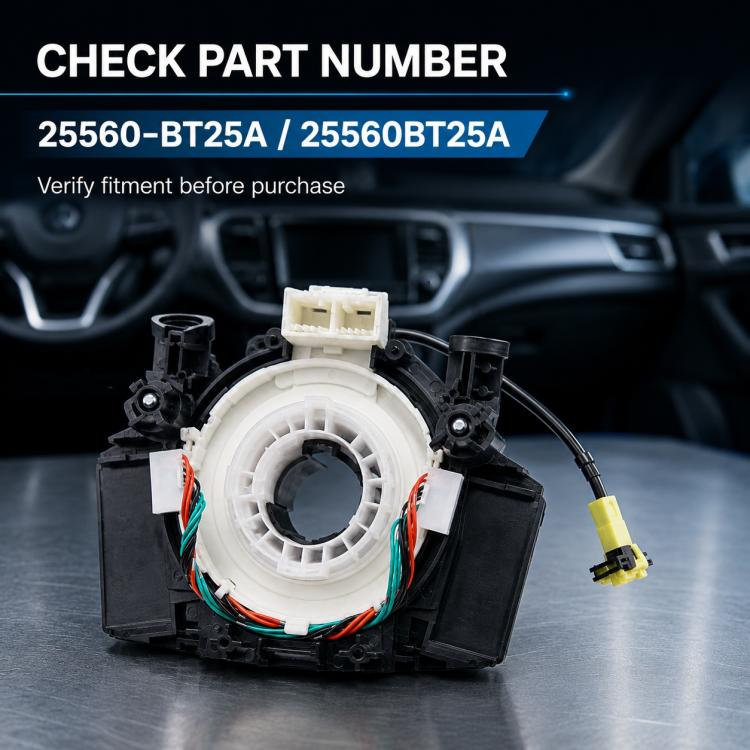 Car Steering Wheel Airbag Clock Spring Spiral Cable 25560-BT25A, For Nissan Navara