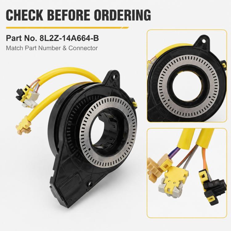Car Steering Wheel Airbag Clock Spring Spiral Cable 8L2Z-14A664-B, For Ford Explorer 2006-2010