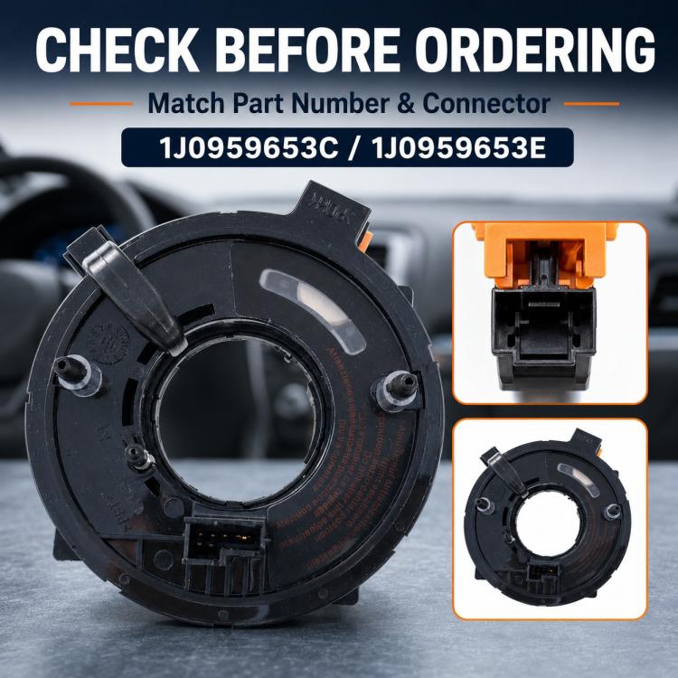 Car Steering Wheel Airbag Clock Spring Spiral Cable 1J0959653C, For Volkswagen / Audi