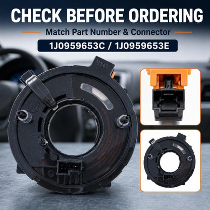 Car Steering Wheel Airbag Clock Spring Spiral Cable 1J0959653C, For Volkswagen / Audi