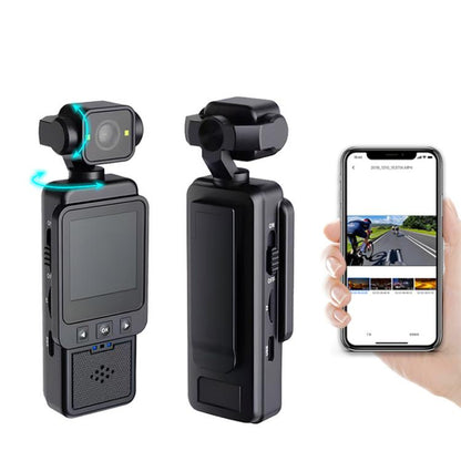 DV01 Portable Handheld Sports Pocket Camera with 180 Rotating Lens, WiFi+32G, WiFi+64G, WiFi+128G, Non-WiFi, Non-WiFi+32G, Non-WiFi+64G, Non-WiFi+128G