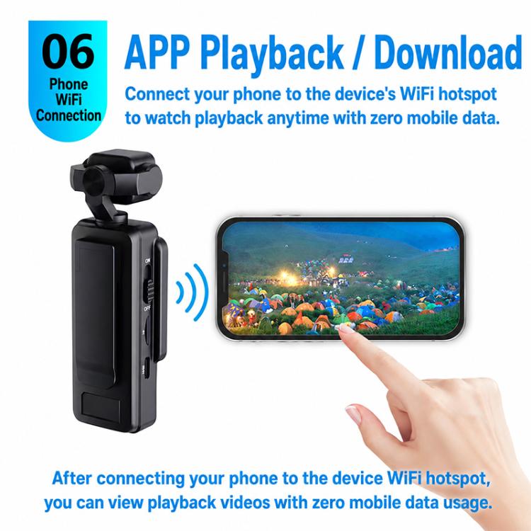 DV01 Portable Handheld Sports Pocket Camera with 180 Rotating Lens, WiFi+32G, WiFi+64G, WiFi+128G, Non-WiFi, Non-WiFi+32G, Non-WiFi+64G, Non-WiFi+128G