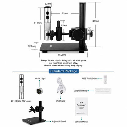 Supereyes B013 12MP Digital Microscope Magnifier