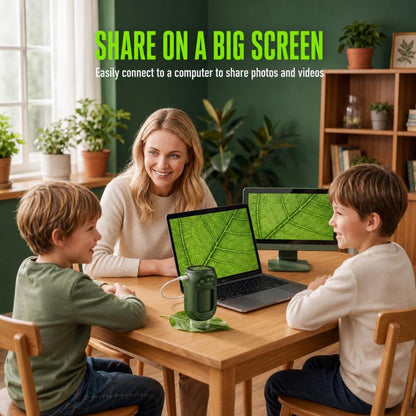 Portable 1000X Handheld Digital Kids Microscope with Screen, Only Host, Host + 16GB, Host + 32GB