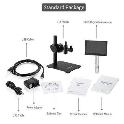 Supereyes P003 500X Digital Microscope with HD Display
