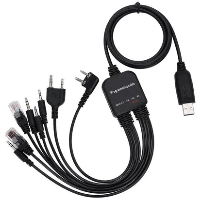 8 in 1 Multifunctional Walkie Talkie Programming Cable, 8 in 1