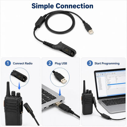 Walkie Talkie USB Programming Cable for Motorola DP4800, For Motorola DP4800