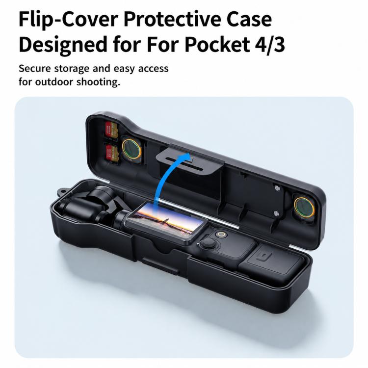 Xasurg Shock-proof Protective Cover with Storage Filter Box, For DJI Osmo Pocket 4 / 3