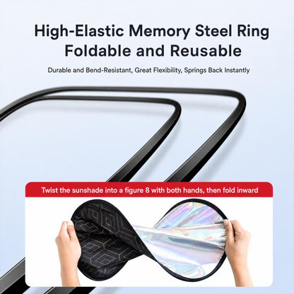Universal Car Laser Privacy Curtain Window Shade Blackout Hheat-insulating Sunshade, Front Passenger Side 1 PC, Rear Row 1 Pair, Rear Row 1 PC, Front Row 1 Pair, Driver Side 1 PC