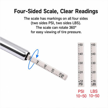 Car Mini Portable Tire Monitoring Gauge Tire Pressure Tool, 10-50 PSI