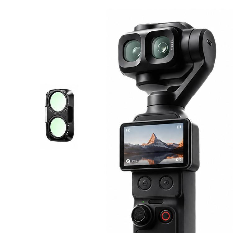 For DJI Osmo Pocket 4P Xasurg Camera Lens Filter, CPL, Black Mist 1/4, NIGHT, 3 in 1 CPL VND Black Mist, 3 in 1 CPL ND32 Black Mist, 4 in 1 CPL ND UV