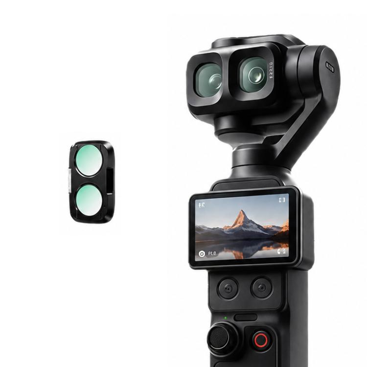 For DJI Osmo Pocket 4P Xasurg Camera Lens Filter, CPL, Black Mist 1/4, NIGHT, 3 in 1 CPL VND Black Mist, 3 in 1 CPL ND32 Black Mist, 4 in 1 CPL ND UV