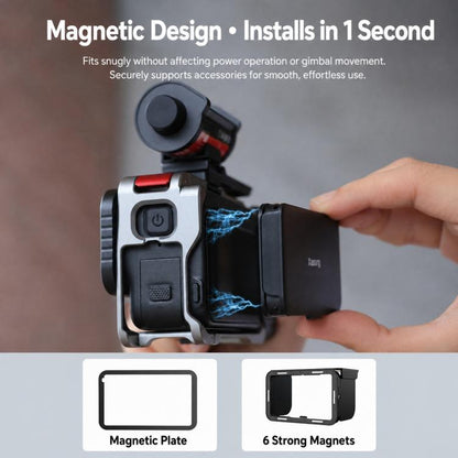 Xasurg Magnetic Sun Hood Foldable Screen Shade For DJI Action 6 /  Insta Ace Pro / Ace Pro 2