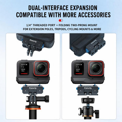 Xasurg Magnetic Quick Release Adapter Mount, For Insta360 X5 / X4 Air / Ace Pro / Pro 2