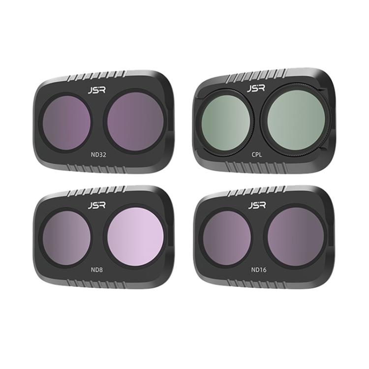 For DJI Osmo Pocket 4P JSR KB Series Clip-on Camera Lens Filter, UV, CPL, ND8, ND16, ND32, ND64, GND8, GND16, VND2-5, VND6-9, STAR, NIGHT, Black Mist 1/4, Wide Angle, 3 in 1 UV ND8/16, 3 in 1 CPL Black Mist VND, 4 in 1 CPL ND8/16/32, 4 in 1 ND8-64PL
