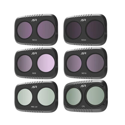 For DJI Osmo Pocket 4P JSR KB Series Clip-on Camera Lens Filter, UV, CPL, ND8, ND16, ND32, ND64, GND8, GND16, VND2-5, VND6-9, STAR, NIGHT, Black Mist 1/4, Wide Angle, 3 in 1 UV ND8/16, 3 in 1 CPL Black Mist VND, 4 in 1 CPL ND8/16/32, 4 in 1 ND8-64PL