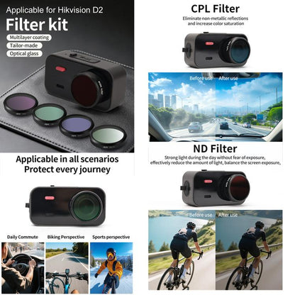 For Hikvision D2 JSR KB Series Quick Release Camera Lens Filter, UV, CPL, ND8, ND16, ND32, ND64, STAR, NIGHT, Black Mist 1/4, 4 in 1 ND8-64, 4 in 1 CPL ND, 6 in 1 ND UV CPL, 8 in 1 Mixed Filter, 12 in 1 Mixed Filter