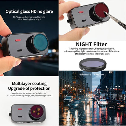 For Hikvision D2 JSR KB Series Quick Release Camera Lens Filter, UV, CPL, ND8, ND16, ND32, ND64, STAR, NIGHT, Black Mist 1/4, 4 in 1 ND8-64, 4 in 1 CPL ND, 6 in 1 ND UV CPL, 8 in 1 Mixed Filter, 12 in 1 Mixed Filter