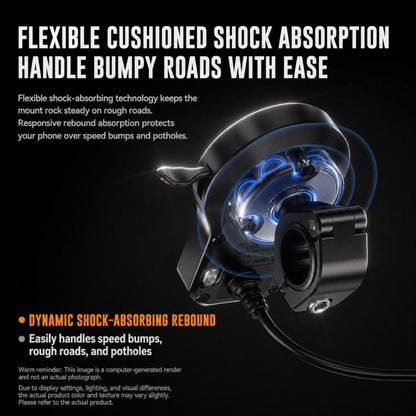 45W Motorcycle 360-degree Rotating Magnetic Phone Wireless Charger Holder, Handlebar Model-A1, Rearview Mirror Mount-A2, Rearview Mirror Arm-A3, M8 Screw-A4, Crossbar-A5, Heavy-Duty Clamp-A6, Oil Pump Base-A7