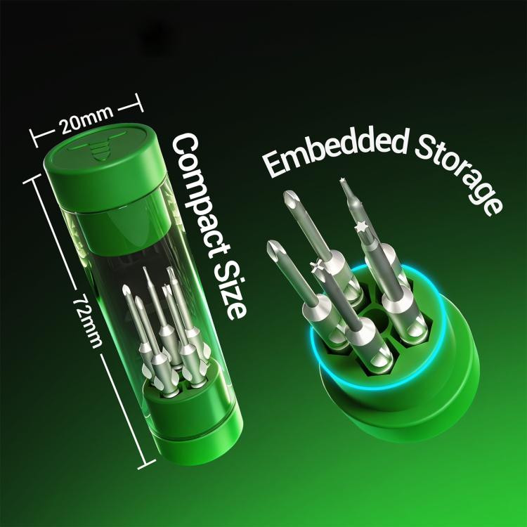 2UUL SD25 Magnetic Screwdriver Bits 4mm 5 in 1 Set