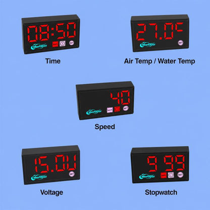 5-in-1 Motorcycle / Electric Bike Multifunctional Vehicle Speedometer with GPS Module, Air Temperature Version, Water Temperature Version