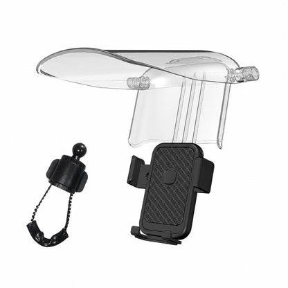 Motorcycle / Bike Navigation Phone Holder with Sunshade, Handlebar, Rearview Mirror, Drawstring