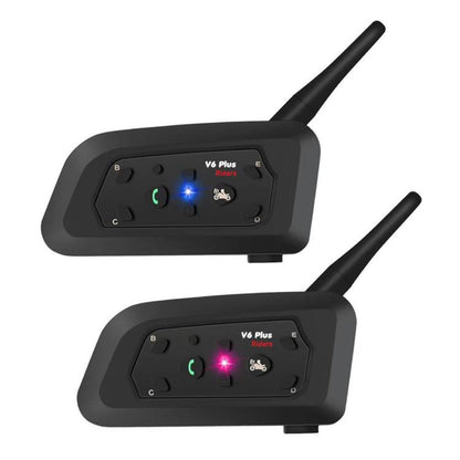 V6 Pro Motorcycle Helmet Bluetooth Earphone Supports Real-Time Waterproof Intercom, Single, 1 Pair