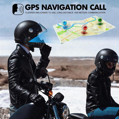 V6 Pro Motorcycle Helmet Bluetooth Earphone Supports Real-Time Waterproof Intercom, Single, 1 Pair