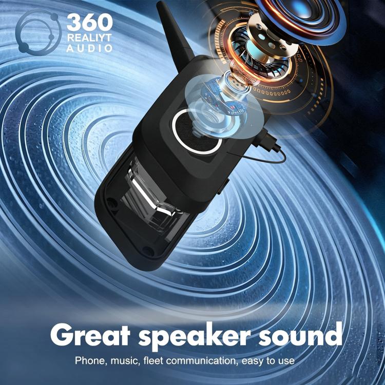 V6 Pro Motorcycle Helmet Bluetooth Earphone Supports Real-Time Waterproof Intercom, Single, 1 Pair